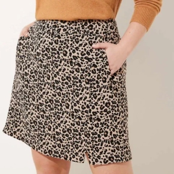 🖤Ann Taylor Loft Animal Print Skirt 🖤 - Picture 1 of 4